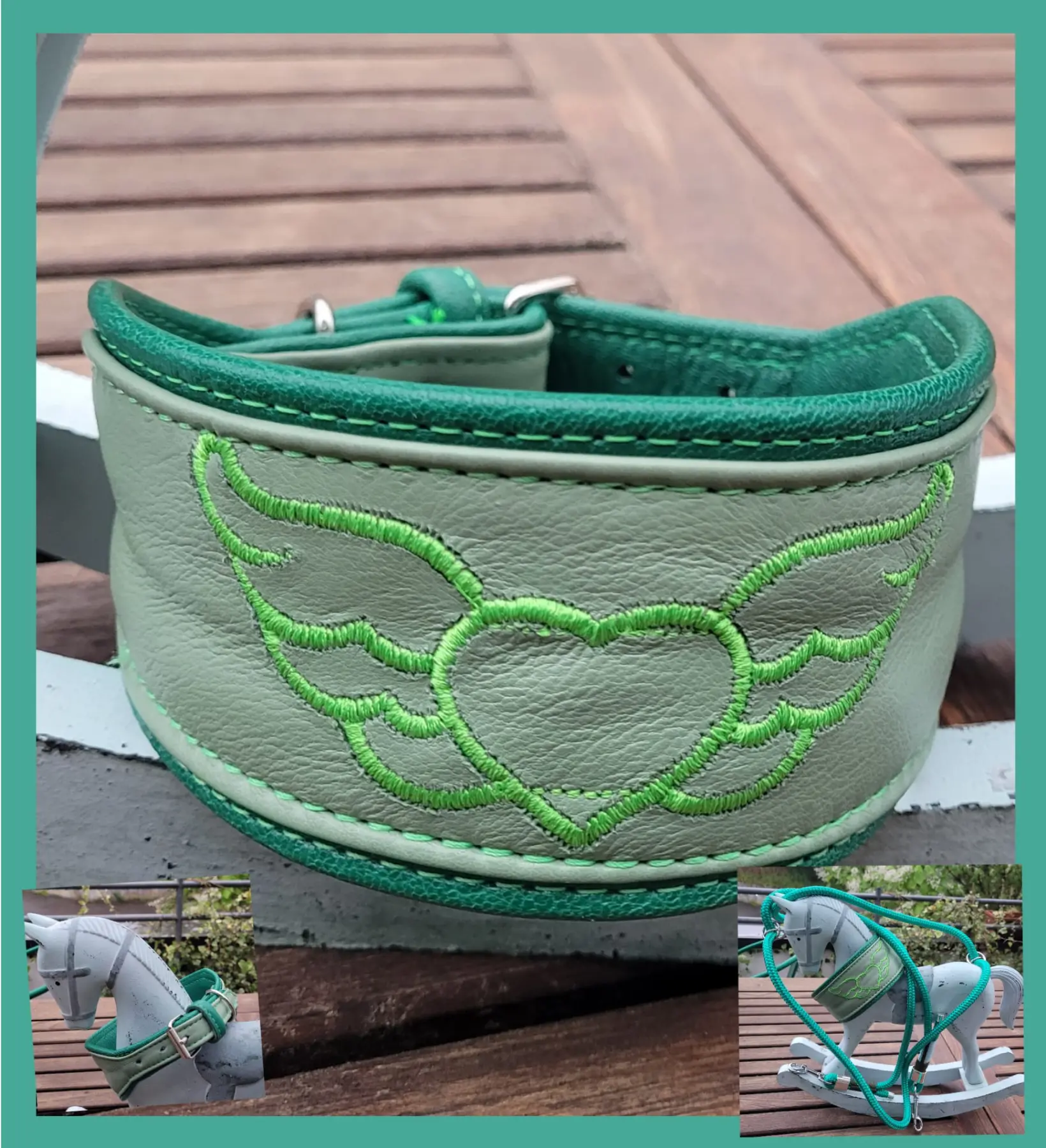  Leder halsbänd zugstopp